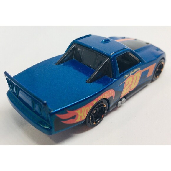 Circle Trucker Hot Wheels 2010 Blue Orange Tony DeBerry Race Car 20 Mattel H35 - Picture 7 of 14